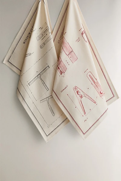 COTTON KITCHEN CLEANING CLOTH PACK (PACK OF 2)