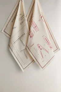 COTTON KITCHEN CLEANING CLOTH PACK (PACK OF 2)