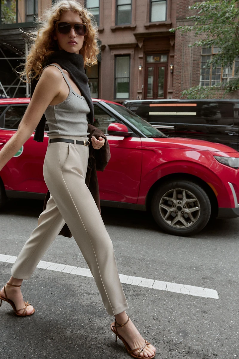 PANTALON TAILLE HAUTE CEINTURE