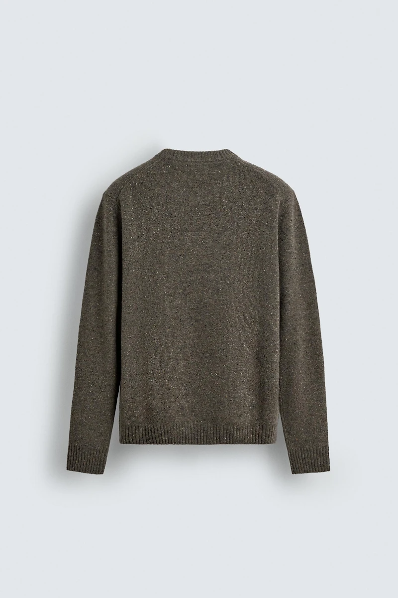 100% WOOL BOTTONATO JUMPER