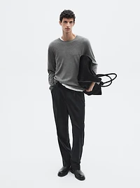 Knit 100% cashmere sweater with crew neck - LIMITED