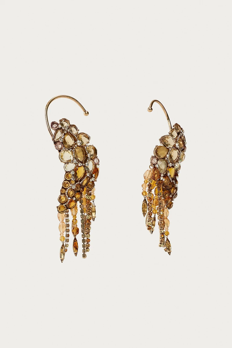 MARISA BERENSON X ZARA SPARKLY JEWEL EARRINGS