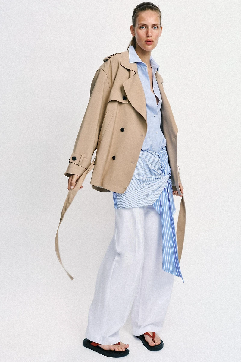 BELTED TRENCH JACKET