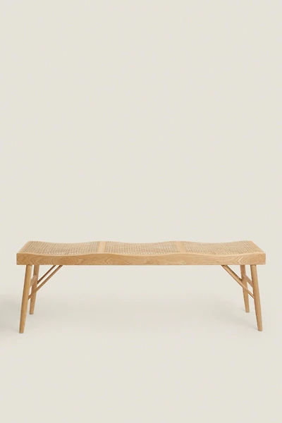 BANC BOIS ET ROTIN