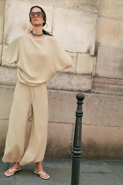 PANTALON RUSTIQUE À FENTES