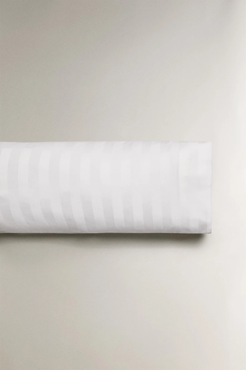 STRIPED SATEEN PILLOWCASE (500 THREAD COUNT)