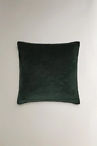 VELVET JACQUARD CHRISTMAS THROW PILLOW COVER
