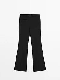 Flared trousers with pocket