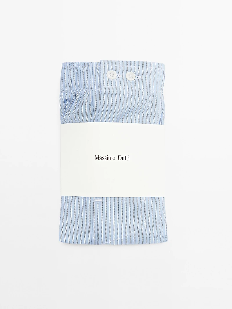 Caleçon imprimé à rayures