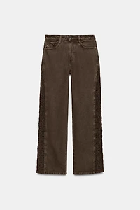 Z1975 LOOSE FIT MID-RISE CROCHET JEANS