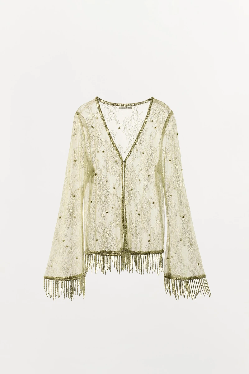 BEADED LACE JACKET