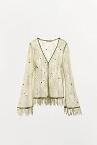 BEADED LACE JACKET
