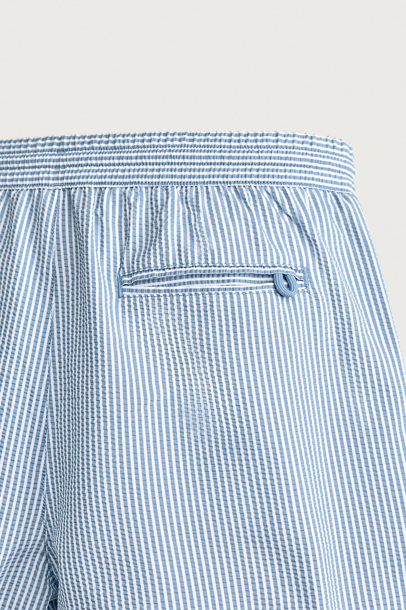MAILLOT DE BAIN MI-LONG EN SEERSUCKER