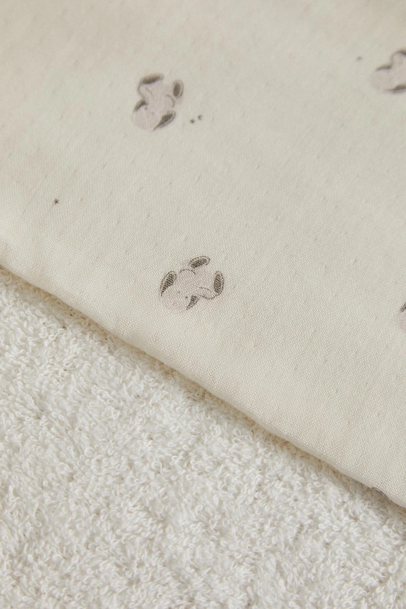 SERVIETTE DE BAIN BÉBÉ LAPINS