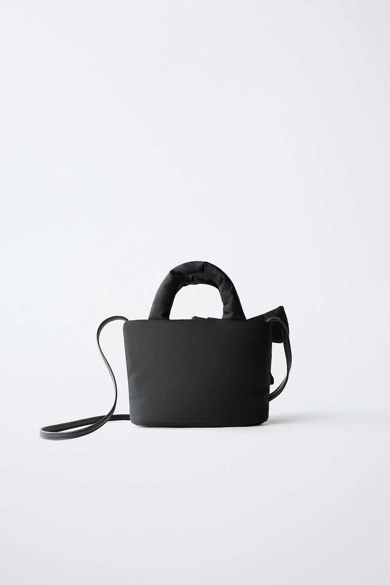 NYLON BOW CROSSBODY BAG