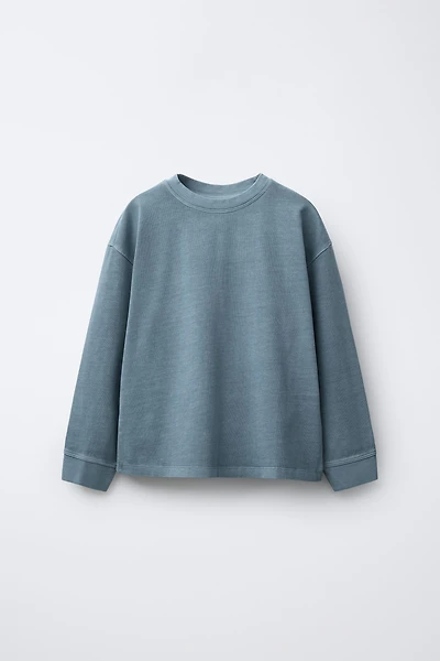 T-SHIRT LOURD EFFET DÉLAVÉ