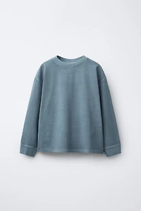 T-SHIRT LOURD EFFET DÉLAVÉ