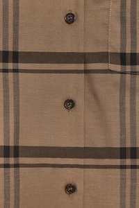 PLAID SCARF COLLAR SHIRT ZW COLLECTION