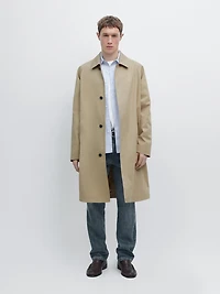 Lightweight cotton trench coat