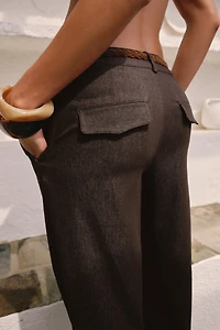 PANTALON CHINO CEINTURE TRESSÉE