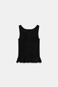WAVE HEM KNIT TOP