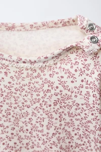 FLORAL BODYSUIT AND LEGGINGS SET