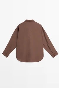 Cotton poplin shirt