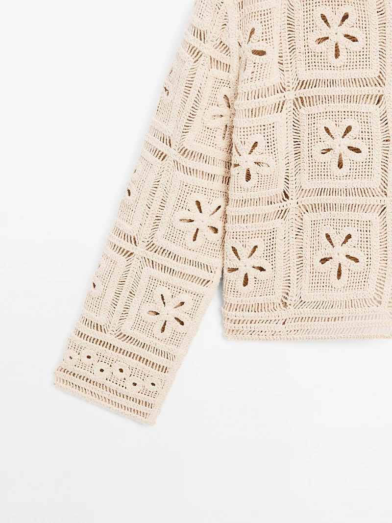 Veste crochet fantaisie