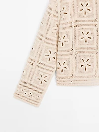 Veste crochet fantaisie