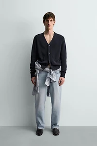 CARDIGAN COTON ET LIN
