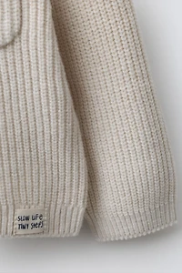 PURL KNIT POCKET JUMPER