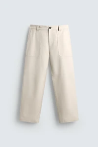 REGULAR FIT POCKET PANTS