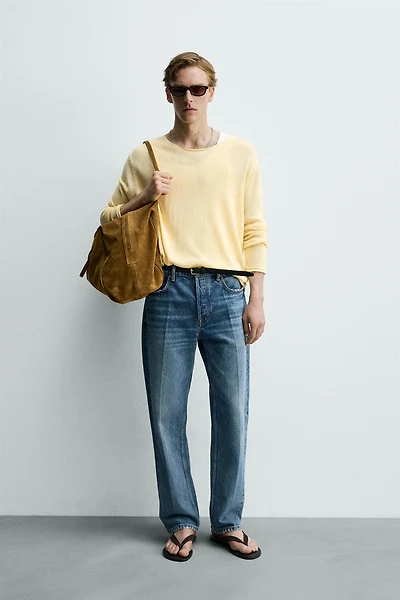 RELAXED FIT TEXTURED SWEATER