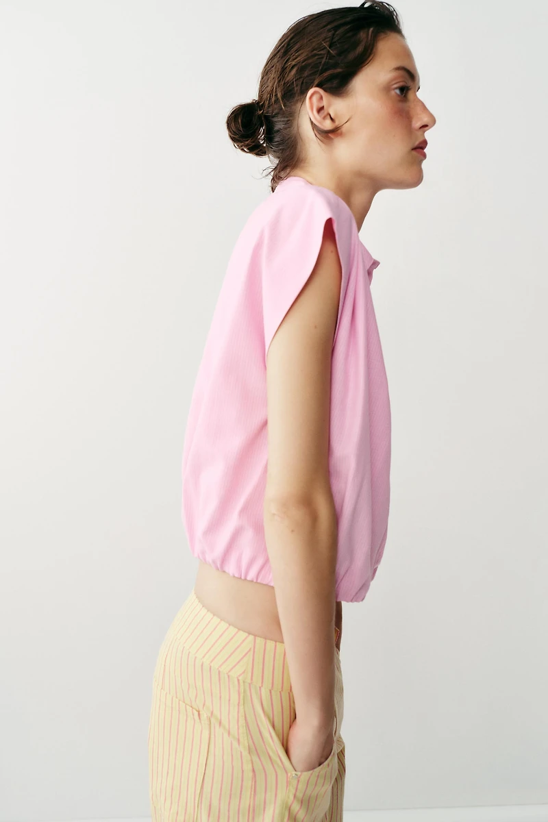 SHORT STRIPED SHIRT