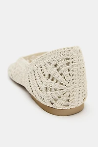CROCHET BALLET FLATS