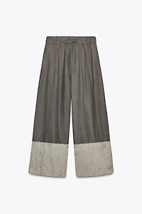 ZW COLLECTION JACQUARD COMBINATION PANTS