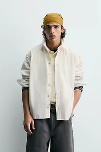 CHEMISE RELAXED FIT EN COTON