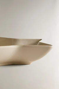 CHRISTMAS STAR STONEWARE PLATE