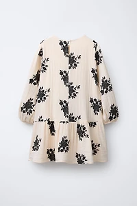 EMBROIDERED FLORAL DRESS