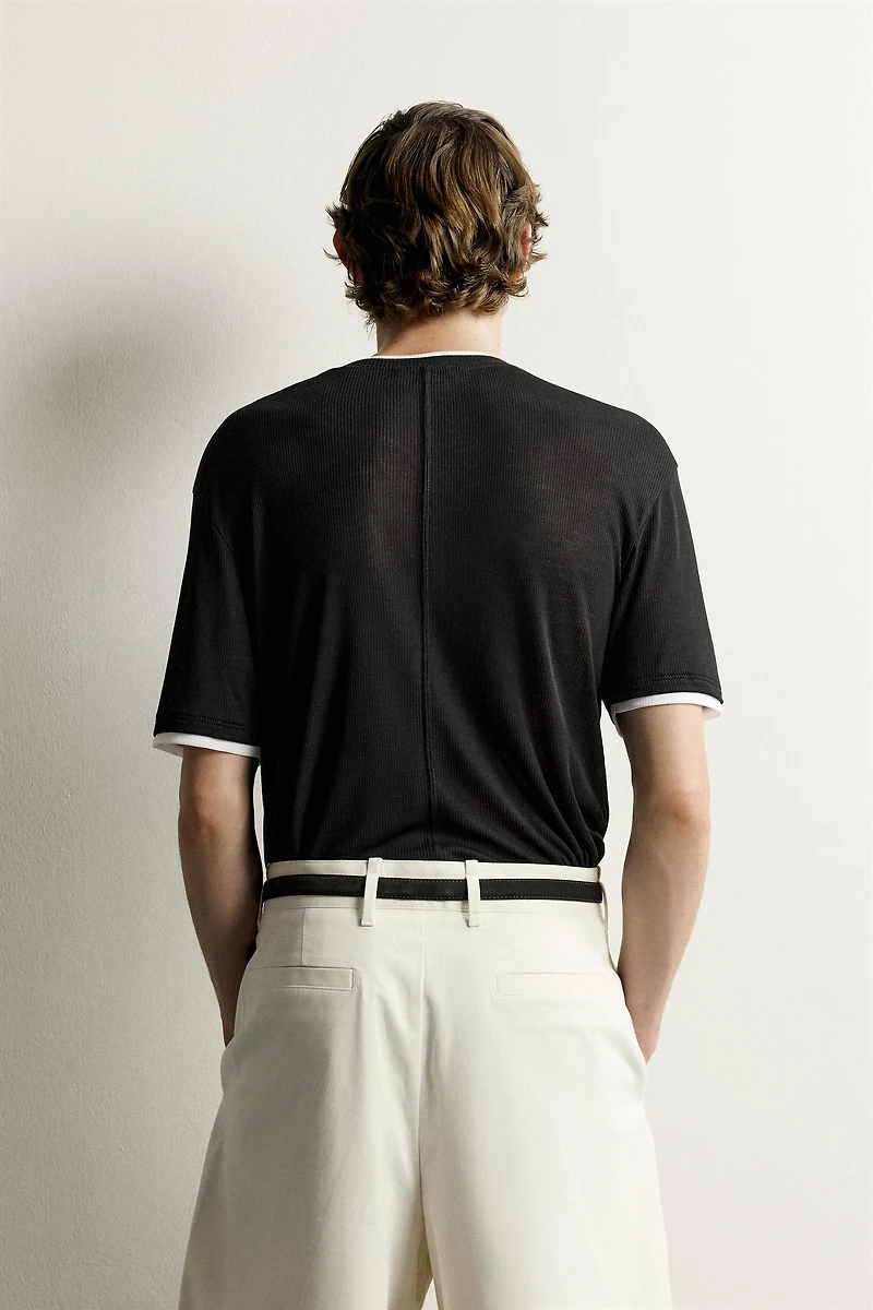 CONTRAST RELAXED FIT T-SHIRT