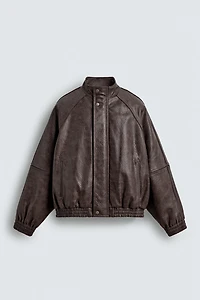 VINTAGE FAUX LEATHER JACKET