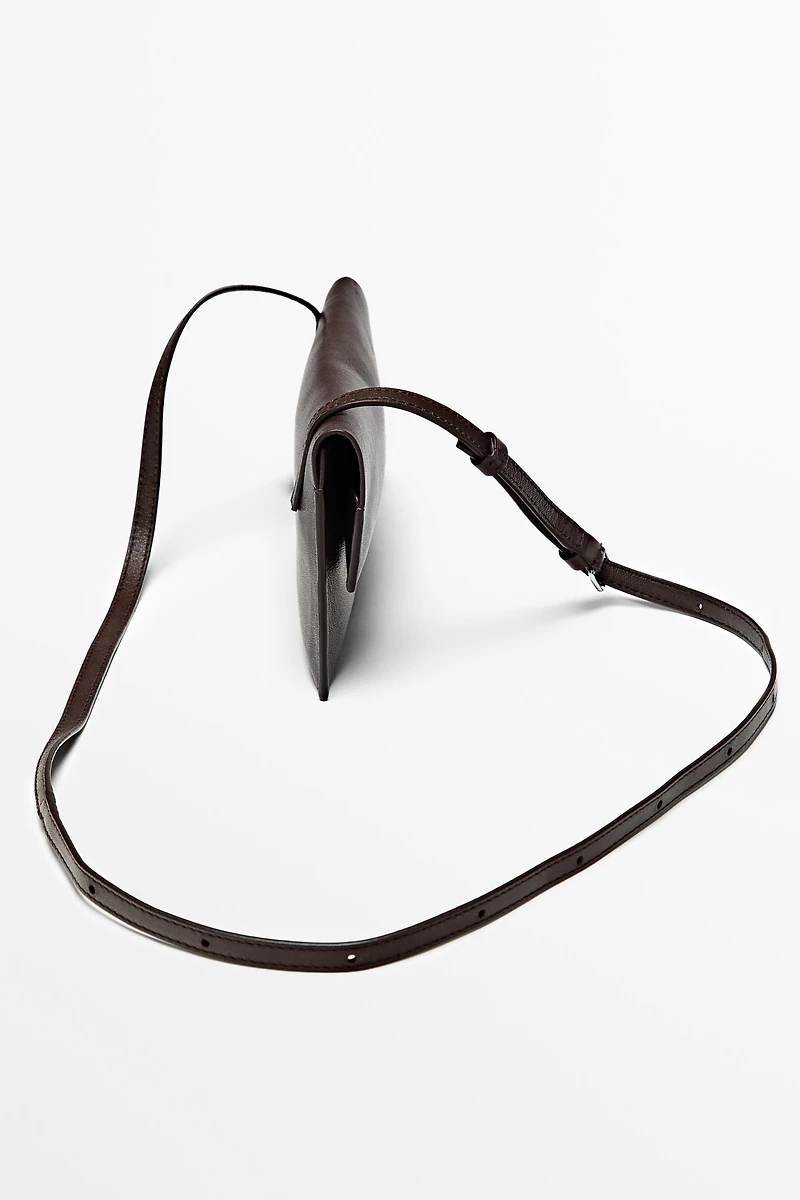 Nappa leather crossbody bag
