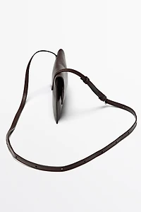 Nappa leather crossbody bag