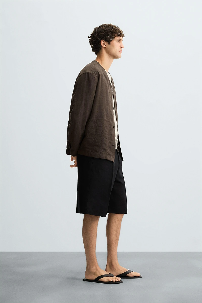 CHEMISE JACQUARD RAYURES