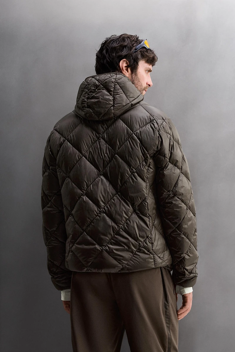 VESTE DOUDOUNE 100% PLUMES CAPUCHE