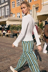 SMOCKED TIE TOP
