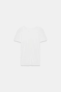 T-SHIRT FLUIDE À MANCHES COURTES