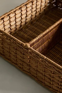 CHILDREN'S RATTAN ORGANIZER BASKET