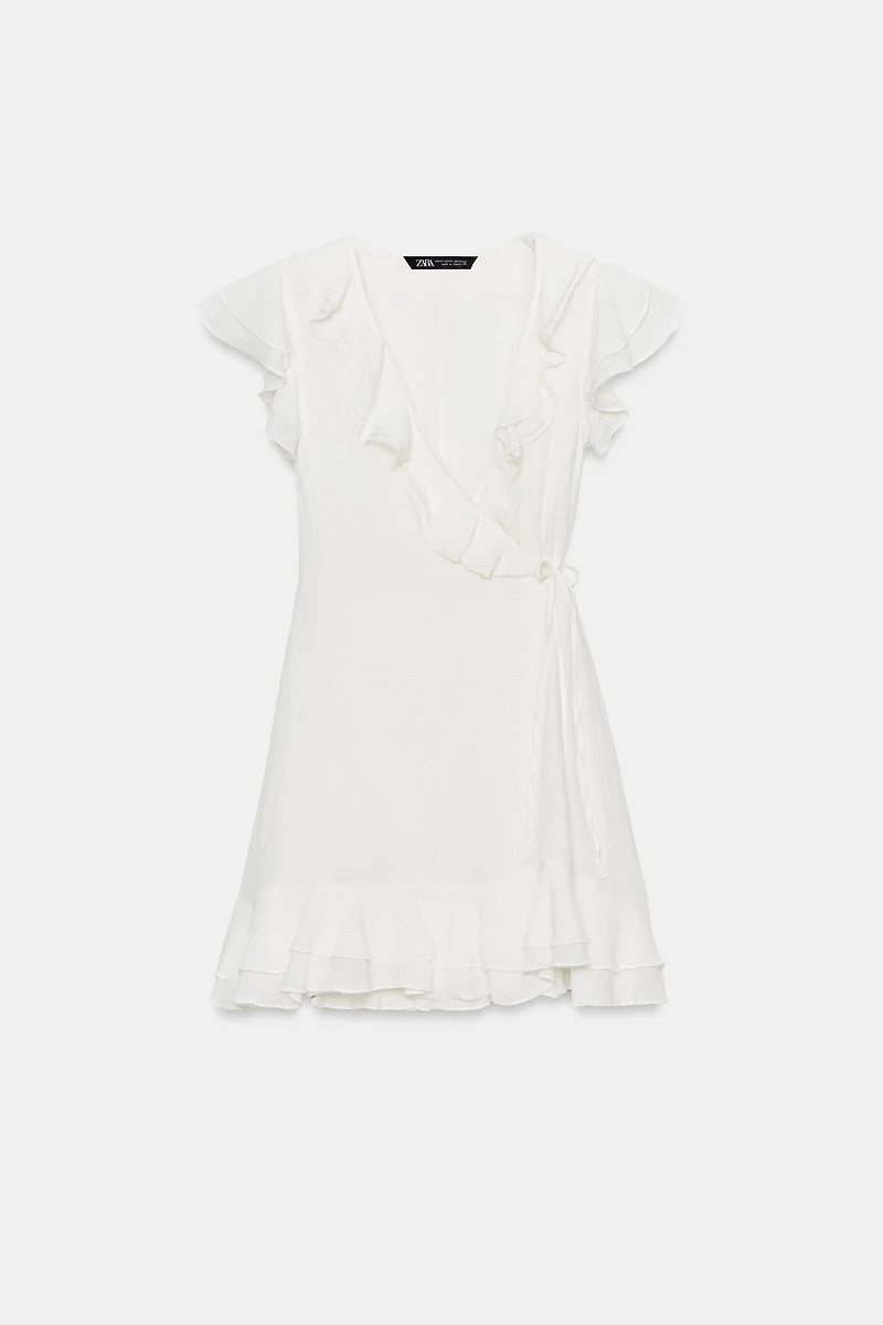 RUFFLED MINI DRESS