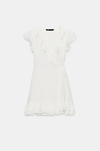 RUFFLED MINI DRESS
